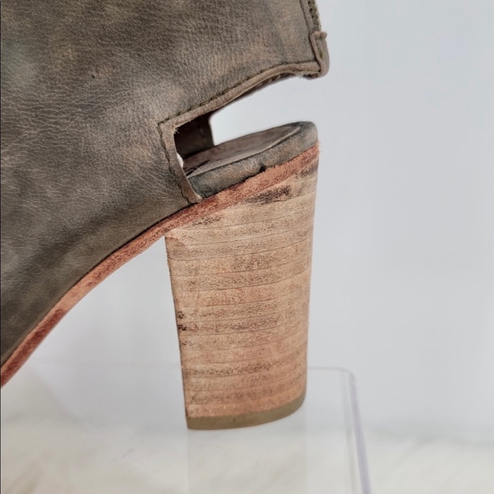 Free People Golden Road Peep Toe Leather Boots - Picture 10 of 11